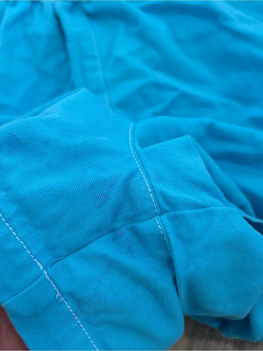 Gymboree Turquoise Girls' Short Overalls with Colorful Buttons
